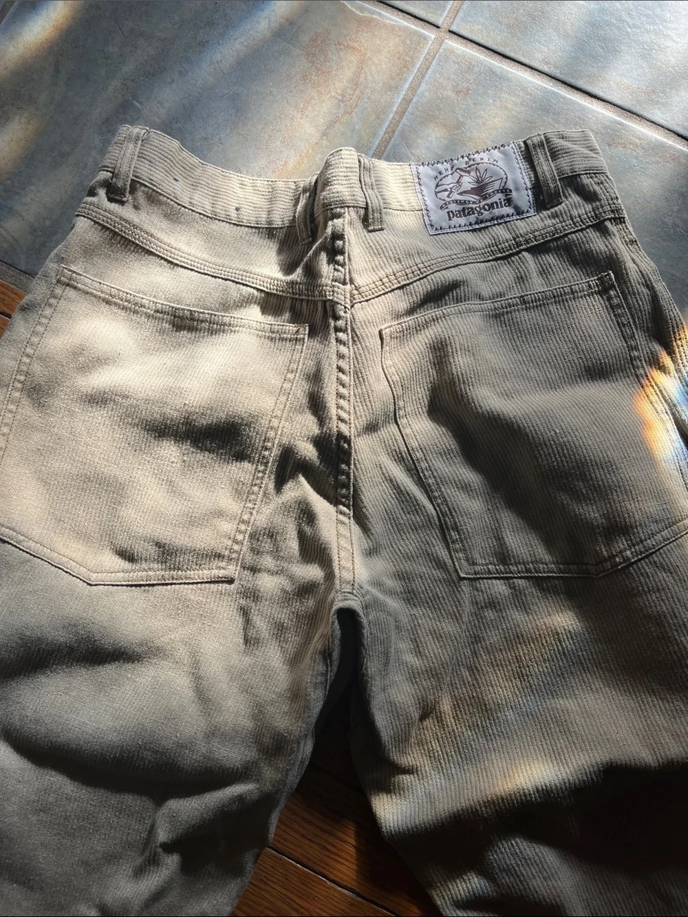 Men's Tan Straight-Leg Chino Pants